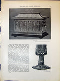 Old Silver Casket Elkington Chalice Fisher Sculpture Lloyd'S 1903 Art 20th