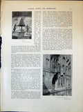 Old Poster Sezanne Palazzo Morisini Venice Charcoal Twilight 1903 Art 20th