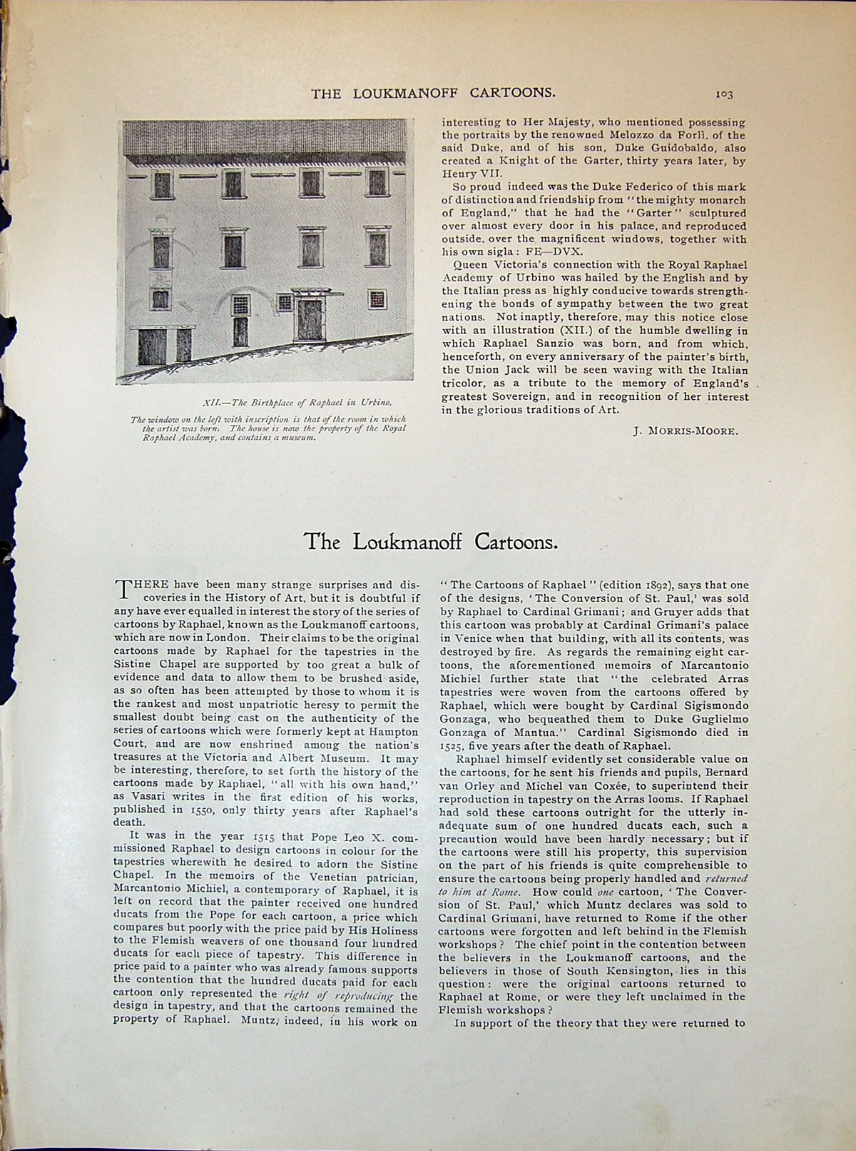 Old Birthplace Raphael Urbino Healing Lame Man Loukmanf Cartoons 1903 20th
