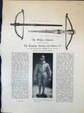 Old Suit Armour Thomas Sackville Wheel-Lock Pistols Arquebus 1903 Art 20th