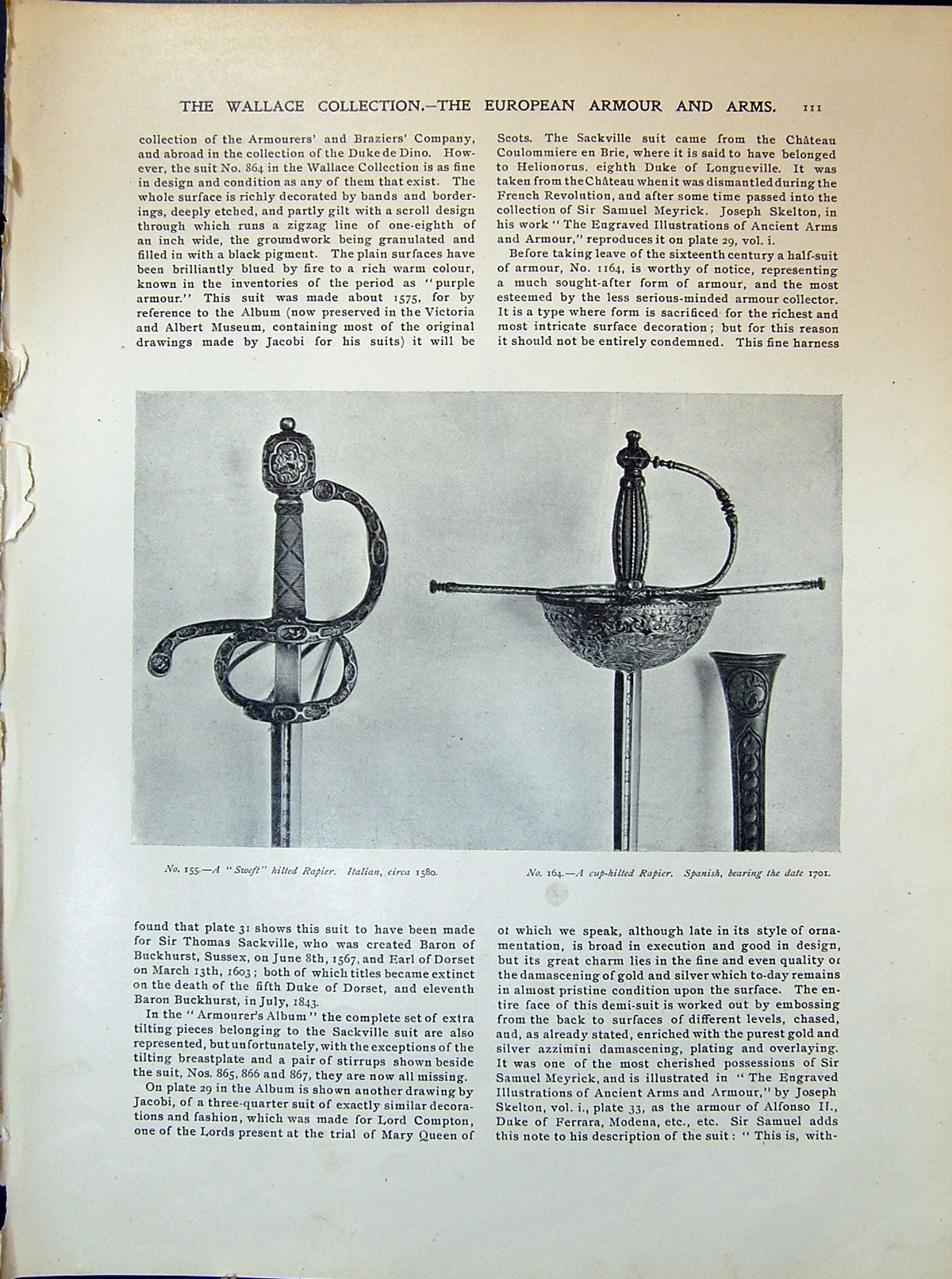 Old European Arms Swift Rapier Italian Spanish Gorget French Work 190 Victorian