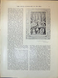 Original Old Antique Print Illustration Book Job William Blake 1903 Art Journal
