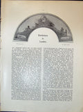 Original Old Antique Print Canary Fan Charles Conder 1903 Art Journal 20th