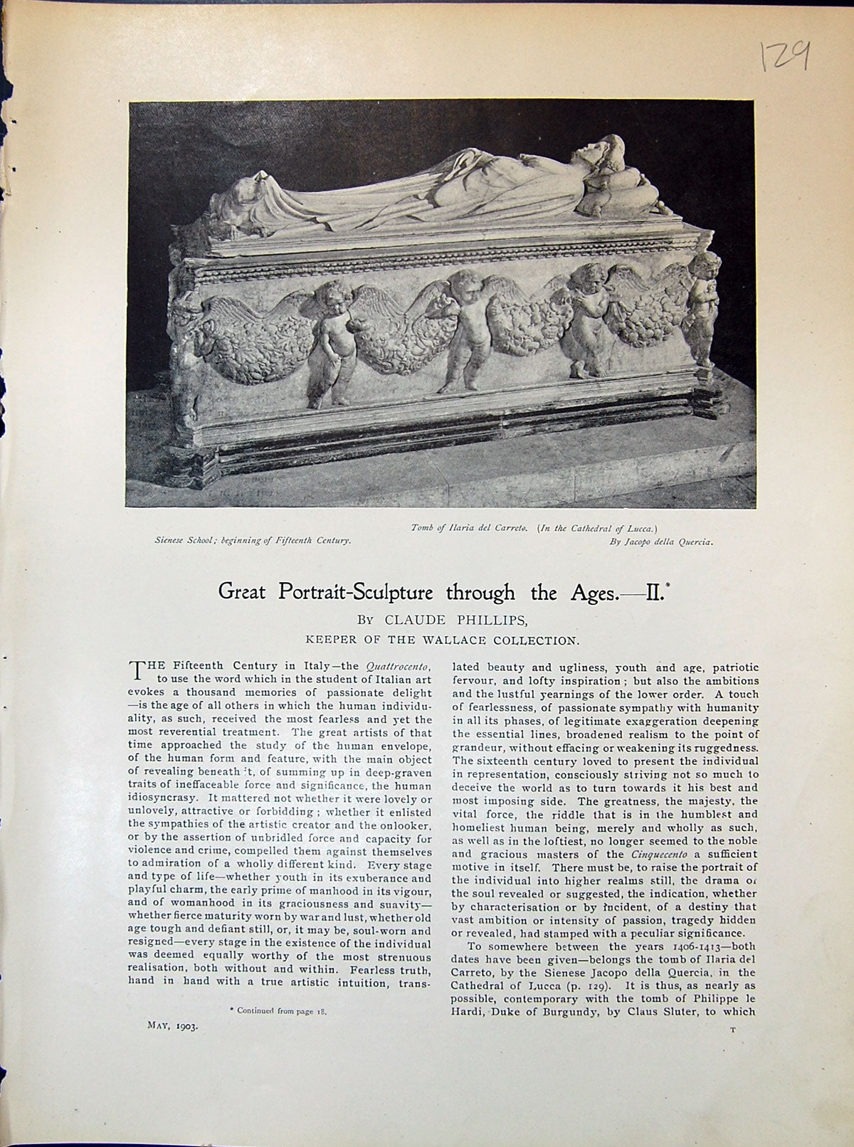 Old Tomb Llaria Del Carreto Cathedral Lucca Quercia Niccola Uzzano 19 20th