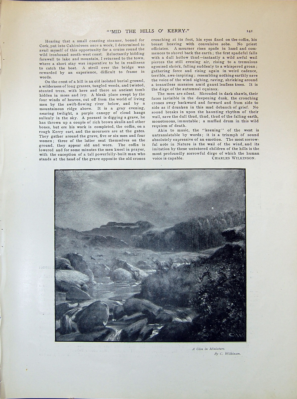 Old Glen Minature Wilkinson Elihu Vedder Ch'Entrate 1903 Art Journal 20th