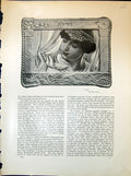 Old Portrait Delilah Elihu Vedder Heart Rose Nude Lady 1903 Art Journ 20th