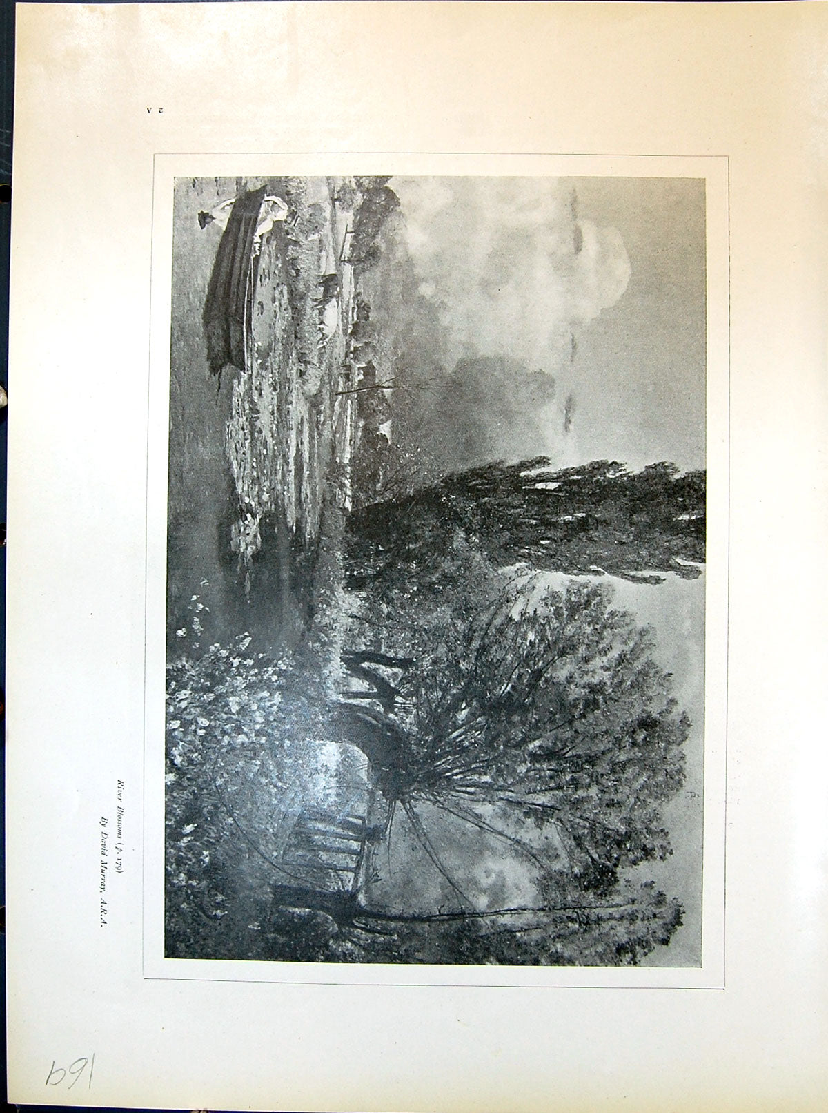 Old River Blossoms Trees Murray Portrait Imogen Boughton 1903 Art Jou 20th