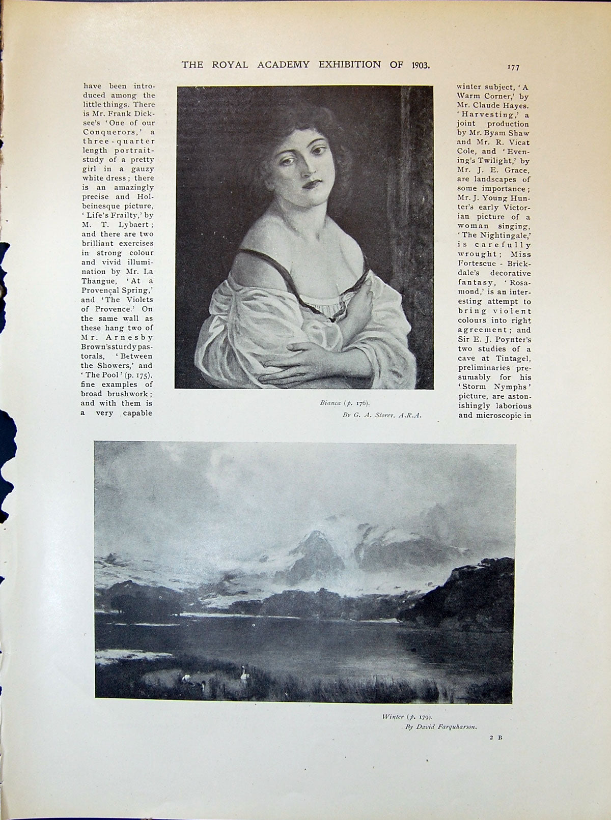 Old Bianca Storev Winter Mountains Farquharson Anderson Thornycrt 190 Victorian