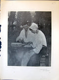 Old Peasant Idyll Man Lady Brown Breton Mill Alfred Withers 1903 Art 20th