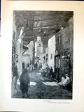 Old Souk-El-Halfouine Brunet-Debaines Porter Alley Tunis 1903 Art Jou 20th