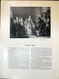 Antique Print Family Carlos Iv Goya Bebedor Los Caprichos 1903 Art Journal 20th