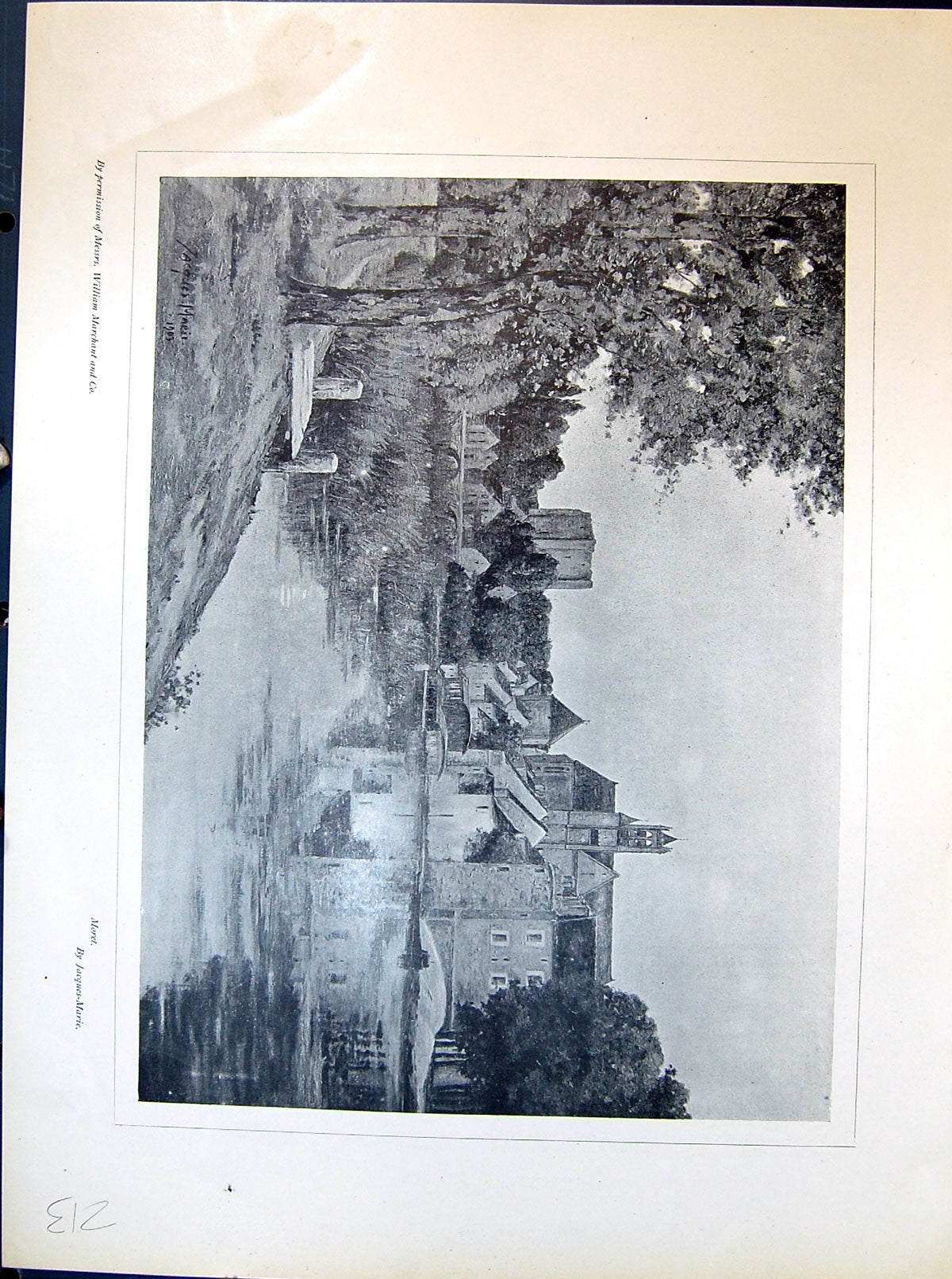 Old Moret Church River Trees Jacques-Marie Village Pres Namur 1903 Ar 20th