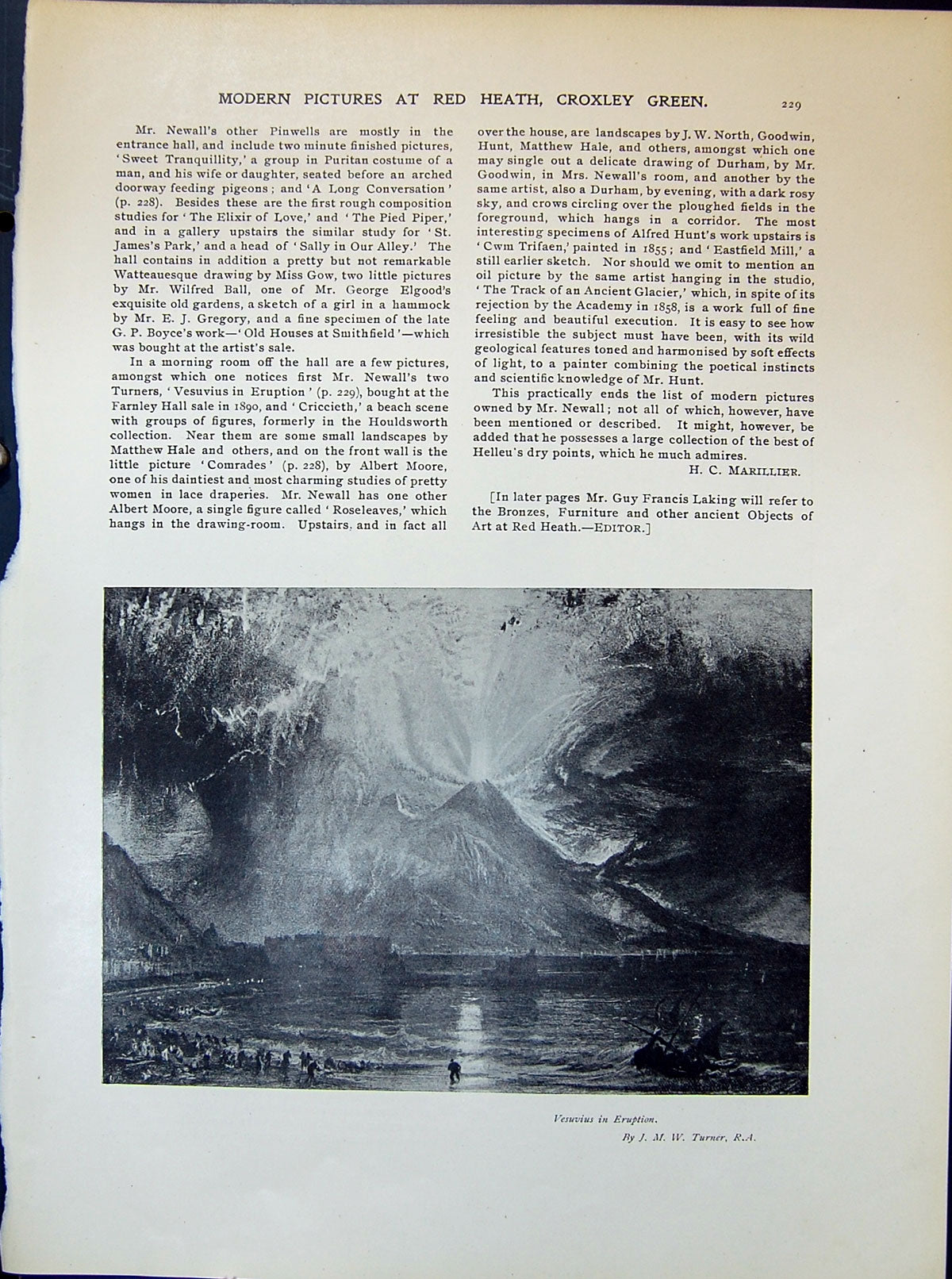 Old Vesuvius Volcano Eruption Turner Agglestone Studland Tomson 1903 20th