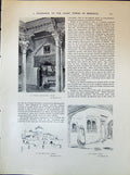 Old 1903 Art Altrium Moorish House Tangier Market Place Tetuan Howard 20th