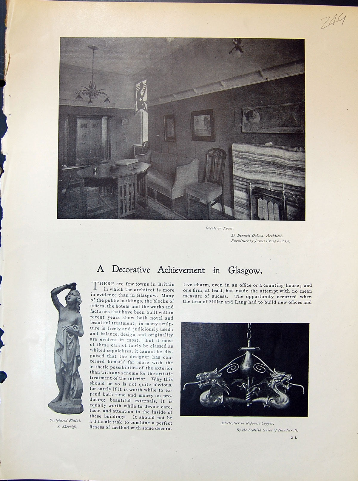 Old Reception Room Dobson Electrolier Copper Grotesque Lead Plates 19 20th