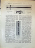 Old Dagger Henry France Gauntlet Wales Sword Prince Helmet Rapier 190 20th