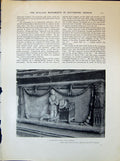 Old Print Monument Earl Rutland Figure Henry Daughters Sculpture 1903 Art 20th