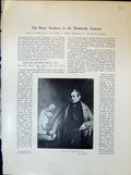 Old Portrait Hodges Baily Bust John Flaxman Eve Lady 1903 Art Journal 20th