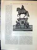 Old Equestrian Statue Great Elector Palace Bridge Dublin Schluter 190 20th