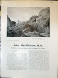 Old Print Trees Track Hurricane Macwhirter Lord Glen Lady Woods 1903 Art 20th