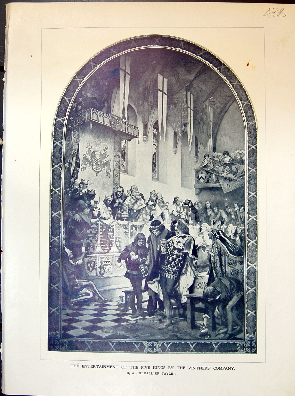 Old Entertainment Five Kings Vintners Company Chevallier Tayler 1903 20th
