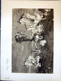 Antique Print Happy Days Ladies Playing Game Sport Menzler 1903 Art Journal