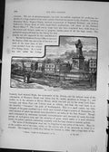 Original Old Antique Print Cassell C1882 Watts Memorial Statue Houses Victorian