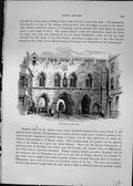 Original Old Antique Print Bar Gate South Side Architecture Cassell C1882 19th