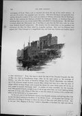 Original Old Antique Print Castle Rushen Boats Architecture Cassell C1882 19th