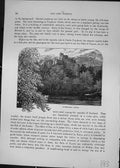 Antique Old Print Invergarry Castle Scotland Trees Mountains Cassell C1882 19th