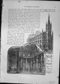 Antique Print Cassell C1882 Exchange Municipal Buildings Exterior Interior 19th