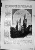 Old Llandaff Cathedral Map Cardiff Wales Bristol Channel Cassell C188 19th