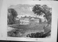 Original Old Antique Print View Broadlands House Architecture Cassell C1882
