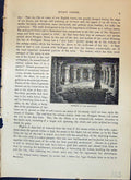 Original Old Antique Print Interior Hypocaust Chester England Cassell C1882