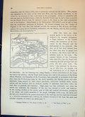 Original Old Antique Print Map Street Plan St. Andrews Scotland Cassell C1882
