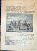 Original Old Antique Print Golf Links Sport Men St. Andrews Cassell C1882 19th