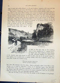 Original Old Antique Print View Millersdale England Cassell C1882 Victorian