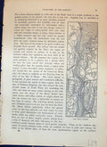 Original Old Antique Print Map Menai Straits Beaumaris Carnarvon Cassell C1882