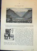 Old Island Skye Coruisk Cuchullin Hills Man Going Peat Cassell C1882 Victorian