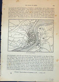 Old Map Londonderry Ireland Street Plan Creggan Clooney Cassell C1882 Victorian