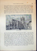 Old Antique Print St. John'S Chapel Cambridge Architecture Cassell C1882 19th