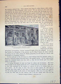 Old Print Monks Lavatory Gloucester Cathedral Architecture Cassell C1882 19th