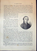 Original Old Antique Print Portrait Dr. Priestley Cassell C1882 19th