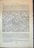 Old Antique Print Map Street Plan Centre Birmingham England Cassell C1882 19th