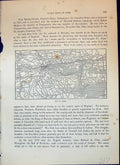 Old Print Map Street Plan Cork Ireland Great Island Blarney Cassell C1882 19th