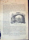 Old Through Gateway Hatfield Queen Elizabeth Oak Tree Cassell C1882Victorian