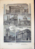 Old Print Senate House Pitt Press Fitzwilliam Musuem Mary'S Cassell C1882 19th