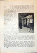 Original Old Antique Print Excavated Room Nottingham Church Cassell C1882 19th