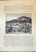 Original Old Antique Print View Ballater Scotland Haystacks Cassell C1882 19th