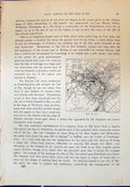 Original Old Antique Print Map Street Plan Ely Trinity England Cassell C1882
